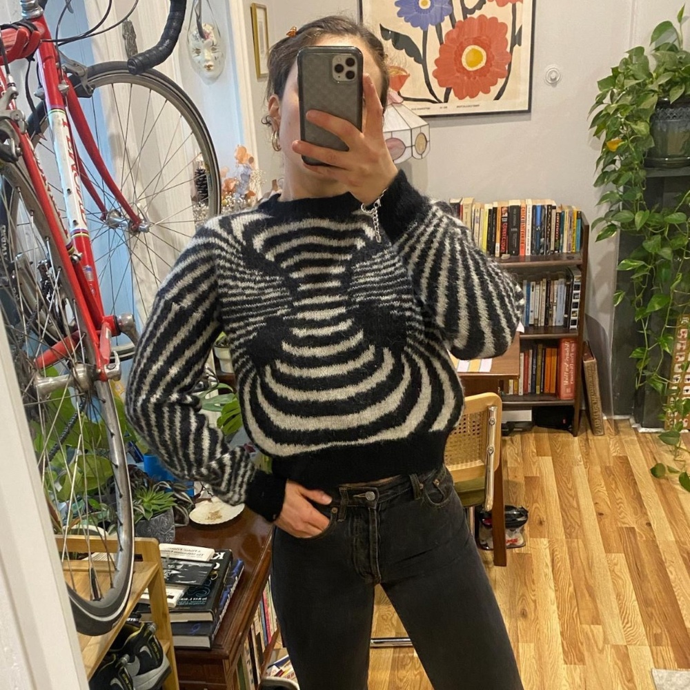 Paloma Wool Matrix Sweater Black and White